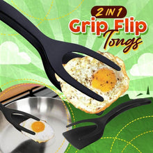 Load image into Gallery viewer, 2 In 1 Grip Flip Egg Tongs
